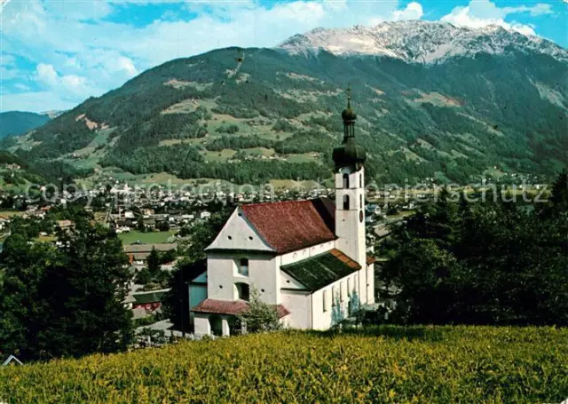 72935562 Tschagguns Vorarlberg Kirche Blick gegen Schruns und Hochjoch Montafon