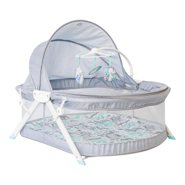 Infantino Sweet Time Dreams Fold & Go Bassinet, Multicolor