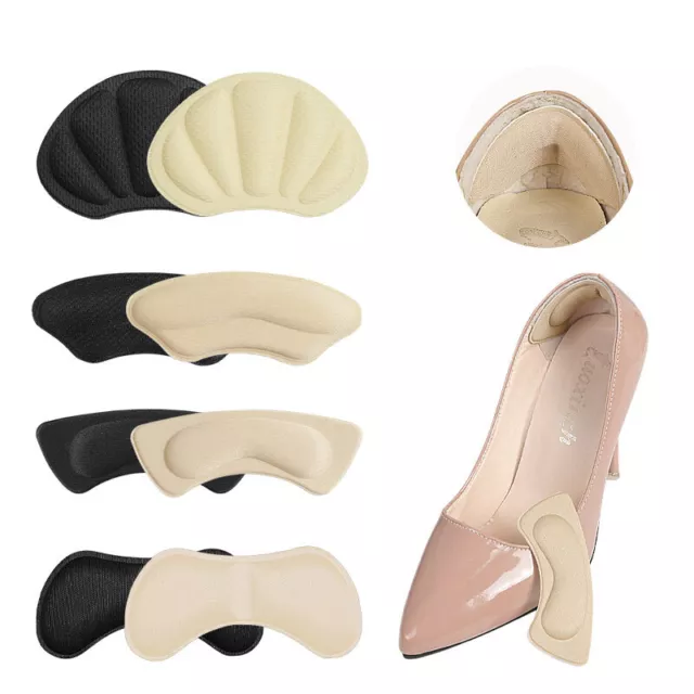 Almohadillas de tacón esponja para mujer parche adhesivo cuidado de los pies empuñaduras plantilla inserto.di