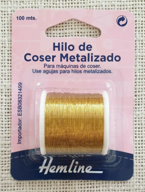 FILO DA CUCIRE metalizzato - Filo per macchina da cucire colore oro  metallico EUR 2,80 - PicClick IT