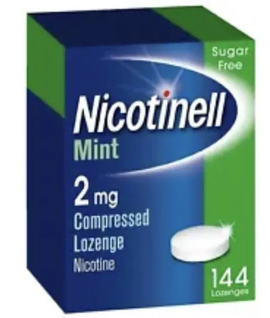 Nicotinell Sabor Como Nuevo 2 mg Nicotina Ayuda para Dejar de Fumar - Pastilla 144 VEN 06/23