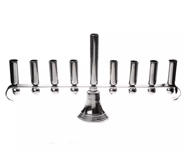 Classic Touch Stainless Steel Menorah H1647