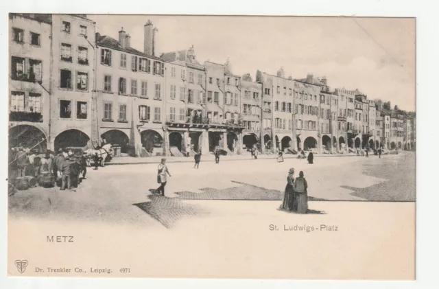 METZ  - Moselle - CPA 57 - Places - Place St Louis - Arcades