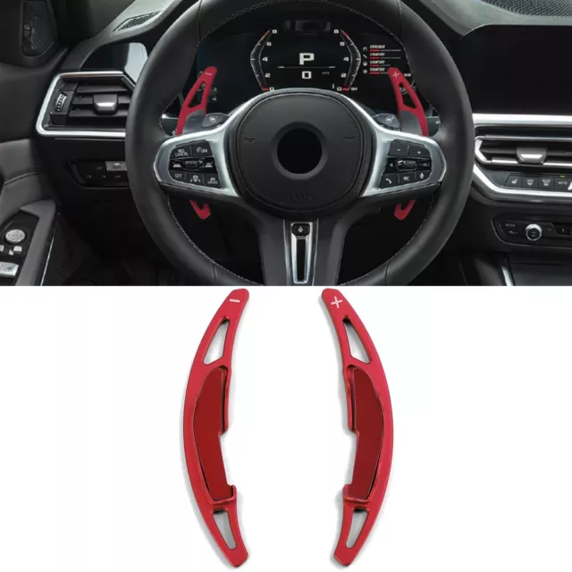 Schaltwippen Paddles Alu Rot passt für BMW M2 F87  M3 F80  M4 F82 F83