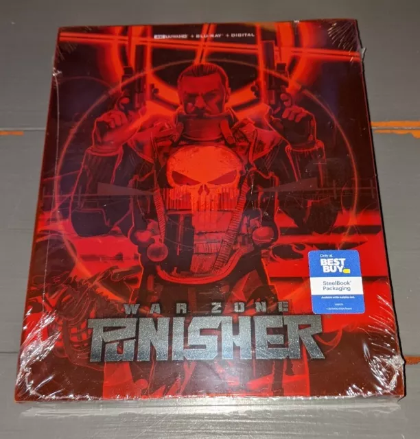 Punisher: War Zone 4K Steelbook (4K UHD+Blu-ray+Digital Copy) Shipped with care
