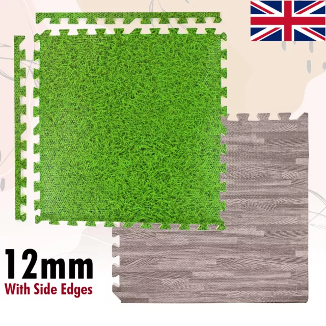 EVA INTERLOCKING FLOOR MATS SOFT FOAM GYM FLOORING MAT YOGA TILES 12 MM 60x60CM