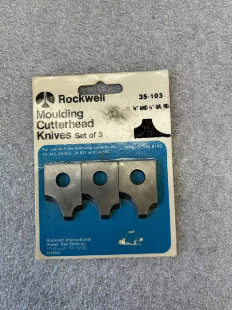 Delta Moulding Cutterhead Knives 35-103