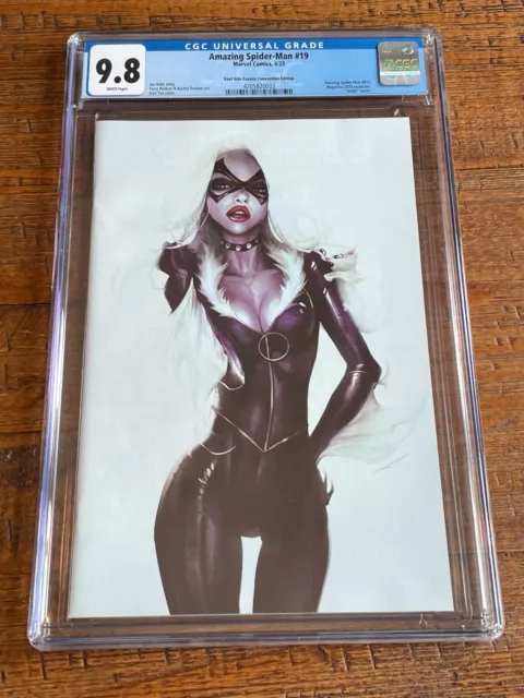 Amazing Spider-Man #19 Cgc 9.8 Ivan Tao Megacon White Virgin Variant-C Black Cat