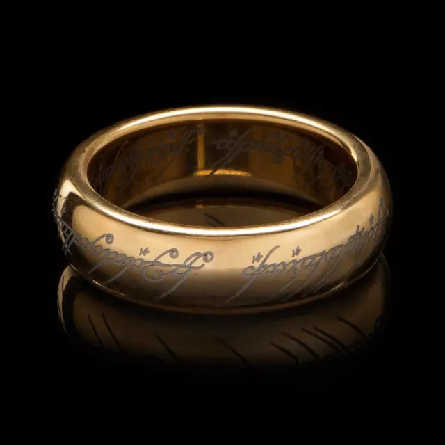 The One Ring Fashion Lord of The Rings Stainless Steel Men's Ring Gift Size  6-12