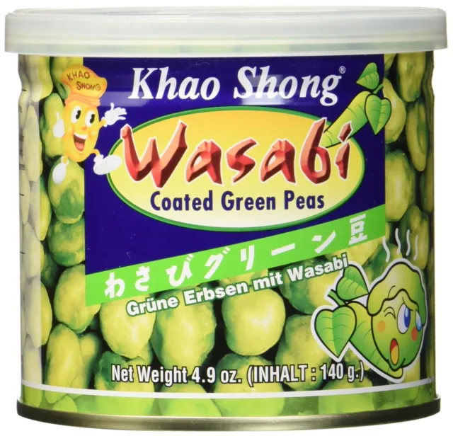 7 x 140 g Khao Shong erbe verdi tostate wasabi erba croccante nuovo mhd 5/25