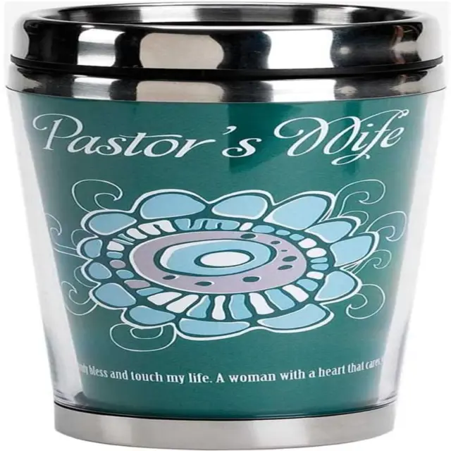 Turquoise Pastor's Wife 16 Oz. Stainless Steel Insulated Travel Mug Green