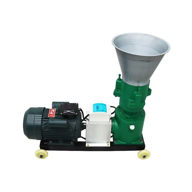 Feed Pellet Mill Machine 200KG/H Farm Feeding Plant Device 220V 4MM Hole Size US