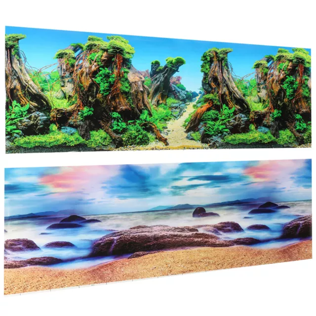 Fish Tank Backgrounds Paper 3D Fish Tank Sticker Aquarium Picture Aquarium Decor