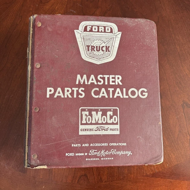 FORD TRUCK MASTER Parts Catalog Text & Illustrations Catalogs FoMoCo