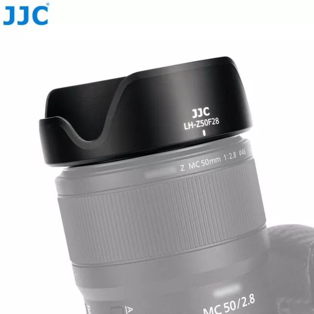 JJC Reversible Lens Hood for Nikon Nikkor Z MC 50mm F2.8 Macro on Z5 Z6 II Z7 II