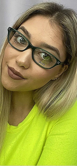 Nuevo Elegante LIU JO LJ 2613 303 Verde 52mm Rx Gato Ojo Mujer Anteojos Marco