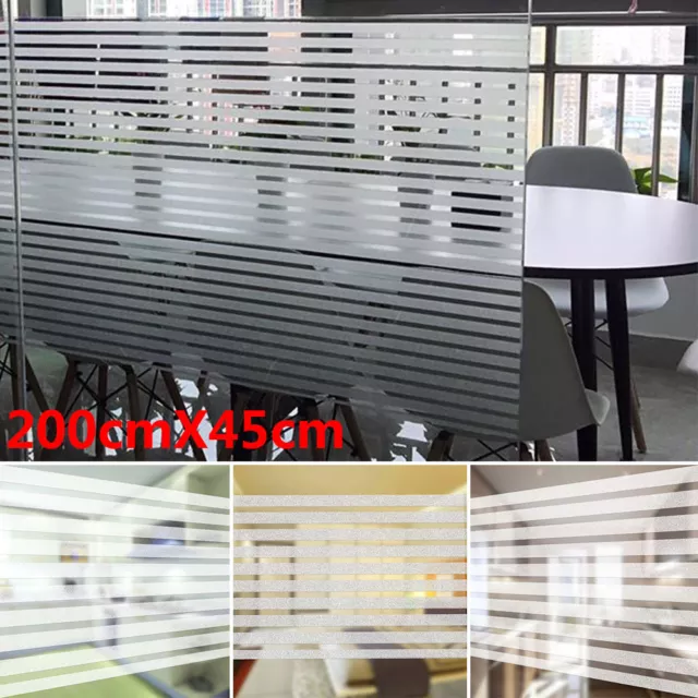 2M x 45CM Bathroom Window Home Privacy Waterproof Frosted Glass Film Sticker