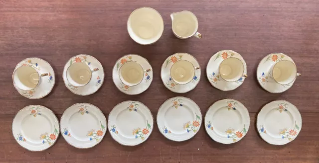 Alfred Meakin Astbury Tea Set "Marigold" pattern