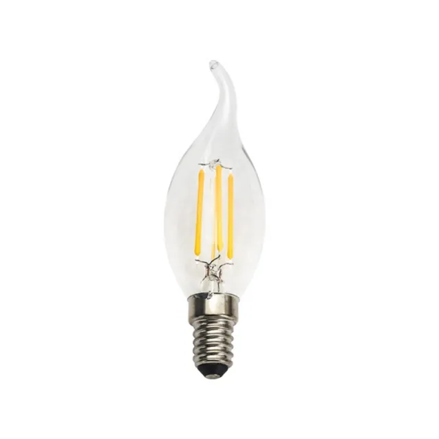 E14 Screw SES 4W LED Vintage Edison Filament Bulb Flame Shape For Pendant Lights