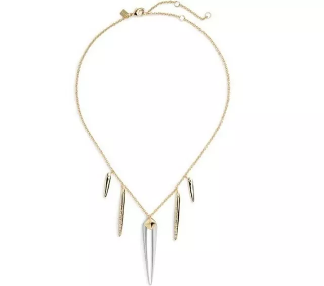 ALEXIS BITTAR 'Lucite' Spear Pendant Frontal Necklace 143963