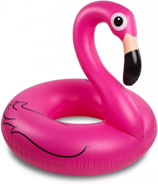 Fanaticism Flamingo Inflatable Swim Ring Air Mattress 120 cm Pink