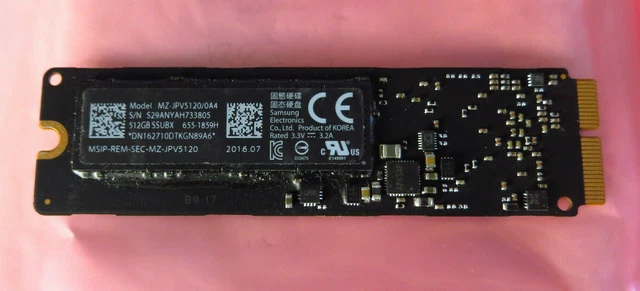  Apple MacBook Pro Retina/MacBook Air 2013 2014 2015 512 GB SSD 655-1859H
