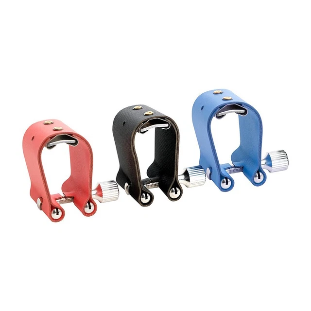 For Alto Saxophone Mouthpiece Ligature in Black PU Leather High quality