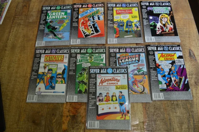 DC Silver Age Classics: Detective, Action, Green Lantern... (DC, 1992) Lot of 9