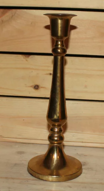 Vintage hand made brass candlestick candle holder