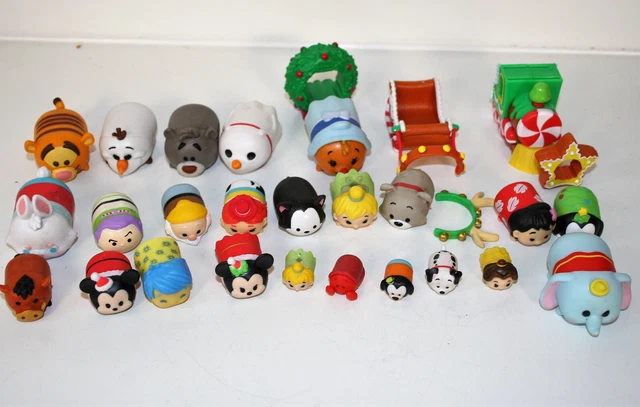 Lot of 27 Disney Tsum Tsum Action Figures PVC Toys Dolls Used  N3-27 F10