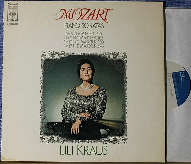 Kraus. Mozart (Sonatas KV 283, 310, 330 & 576). CBS/Sony 10350. NM Kraus. Mozart (Sonatas KV 283, 310, 330 & 576). CBS/Sony 10350. NM