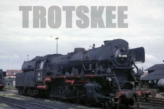 35mm Slide DB West Germany Railways Steam Loco 50 4005 1967 Original SC