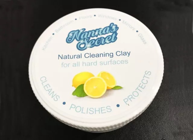 NANNA'S SECRET NATURAL CLEANING CLAY For All Surfaces , Chemicals Free ,Lemon 🍋