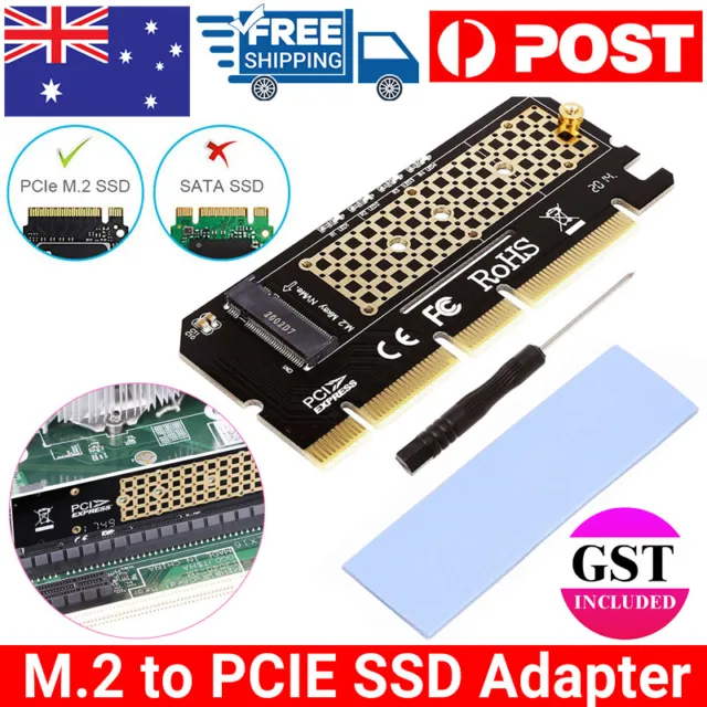 M.2 NVMe SSD NGFF TO PCIE 3.0 x16 x8 x4 Adapter M Key Interface Card Full Speed