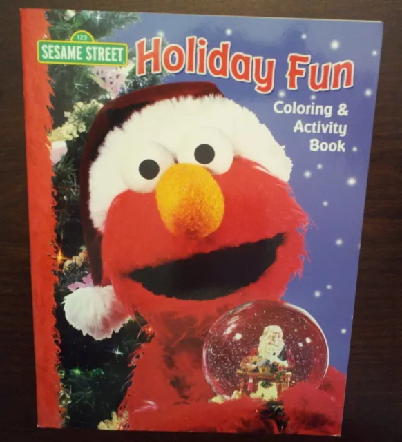 Sesame Street Holiday Fun Coloring Activity Book With Elmo Big Bird