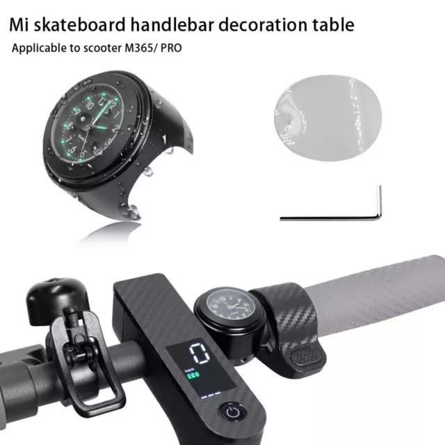 Handlebar Mount Clock for Motorbike Scooter Waterproof & Universal Fitment
