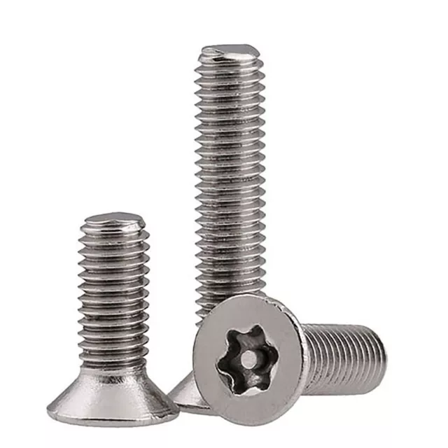 Flat Head Torx Pin Security Screws 304 A2 Stainless Steel Screw M3 M4 M5 M6