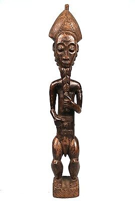 Art Africain Arts Premiers - Ancienne Statue Asie Usu Baoulé - Baule - 52 Cms ++