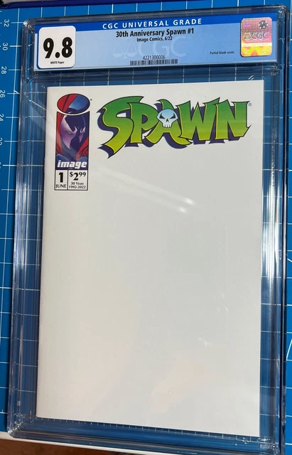 Spawn 1 30Th Anniversary Blank Sketch Variant Cgc 9.8 2022 Image Comics
