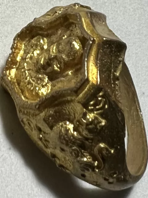 Phra Lp Pat Ring Rare Old Thai Buddha Amulet Pendant Magic Ancient Idol#2