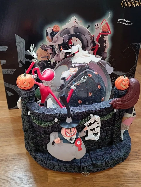 Disney The Nightmare Before Christmas Snow Dome with Moving Sleigh