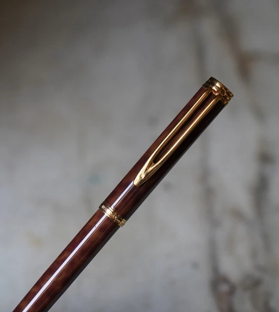 Stylo Plume Waterman Gentleman Laque Bordeaux - Plume En Or Massif 18 Carats - OCCASION