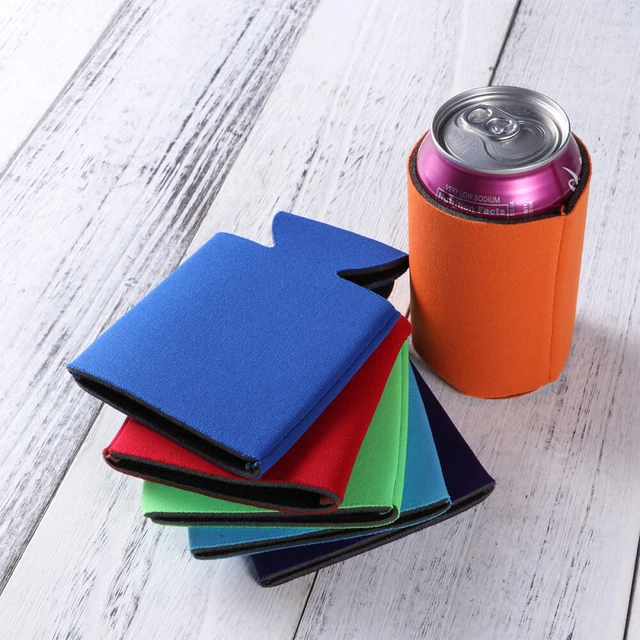 10 piezas tapa de enfriador de latas de neopreno aislamiento de mangas de hidroflasco