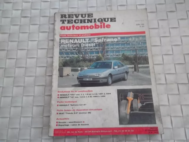 Revue Technique Renault Safrane Moteur Diesel Et Turbo Diesel