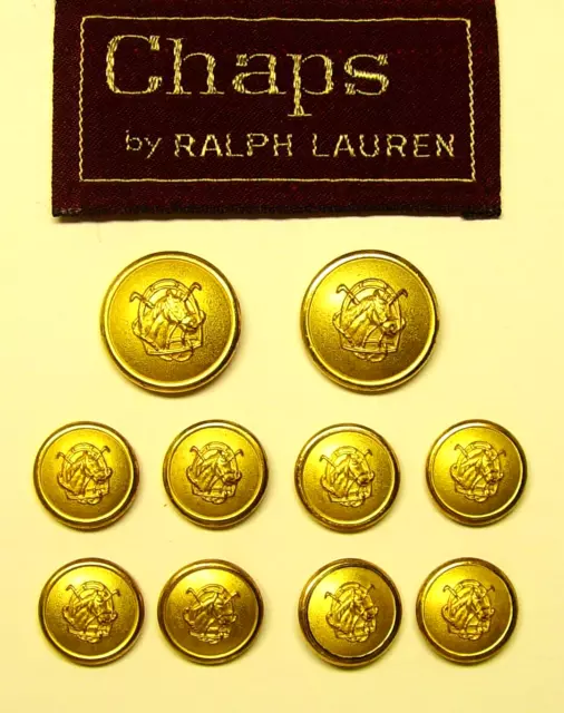 Chaps By Ralph Lauren Replacement Buttons Equestrian Style  Good Used Condition
