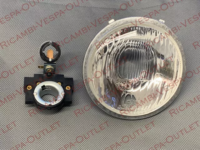 Faro Fanale Anteriore In Vetro Per Vespa 125 Et3 Primavera 125-150 Super