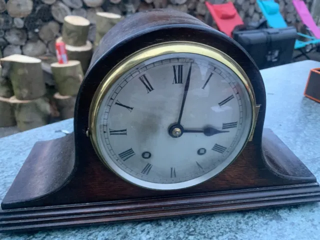 Art Deco Mantle Clock- Oak /Spares Repair