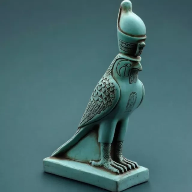 RARE ANCIENT EGYPTIAN ANTIQUITIES Statue God Horus as Falcon Bird Pharaonic BC