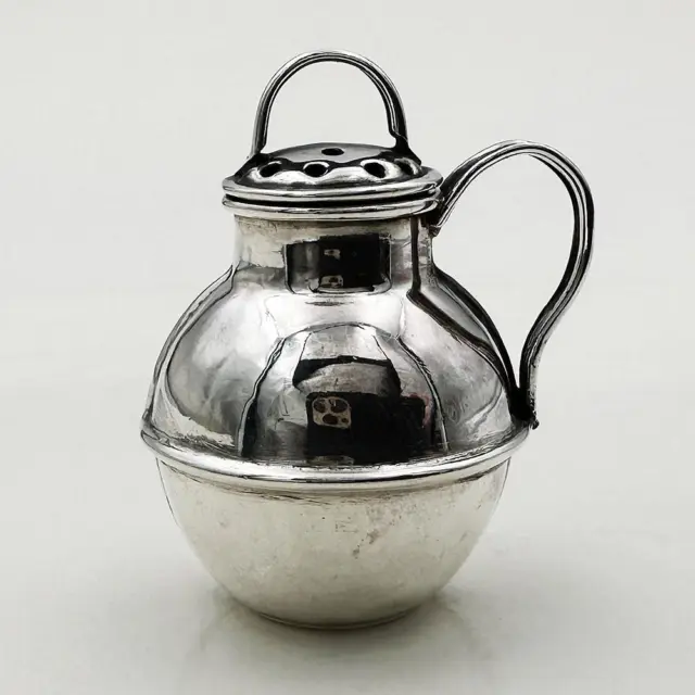 NOVELTY MILK CAN PEPPERPOT STERLING SILVER EDWARDIAN Birmingham 1906 W Griffiths