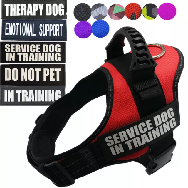 Dog Harness Service Dog in Training Pet Vest Outdoor Collar Emotional ESA S -XXL